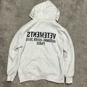 Vetements 2016 Grey Hoodie Replica